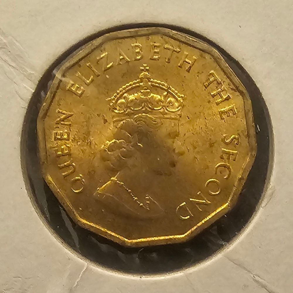 Vintage JERSEY 1966 1/4 Shilling - Elizabeth II 3 Lions Battle of Hastings COIN